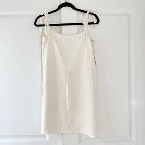 NWT Tularosa Ivory Knit Pointelle Mini Dress